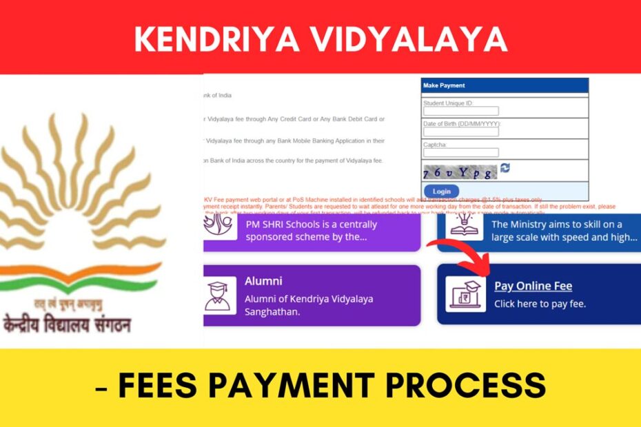 Kendriya Vidyalaya (KV) Fees Payment Online Process 2024